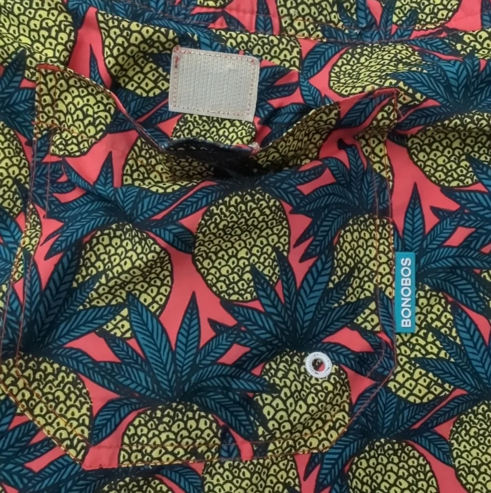 Bonobos Riviera Pineapple Print Swim Trunks 7